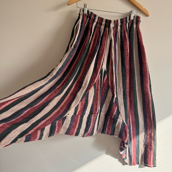 LOEWE | Runway Striped Drop-Crotch Striped Cotton Cottage-Core Pants ~ Large - Picture 7 of 10
